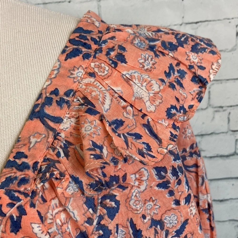 Cleobella Mariana Floral Positano Organic Cotton Blouse S Boho Romantic Feminine